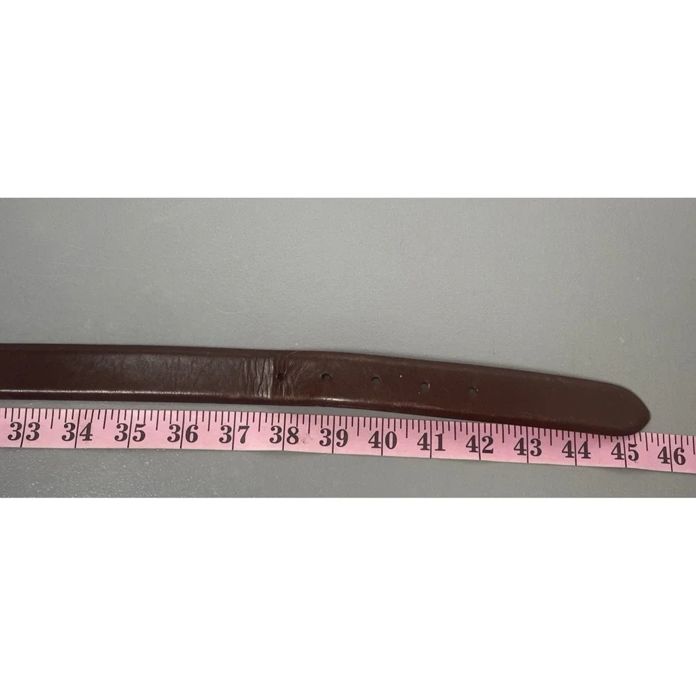 Vintage Ralph Lauren Men's Brown Leather Belt Size 40